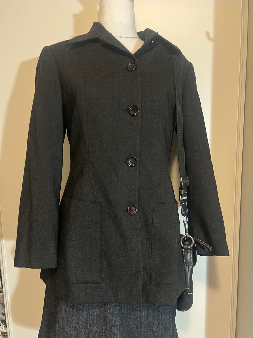 Vintage United Colors of Benetton Multi-Way Belted Trench Jacket Made in Syria